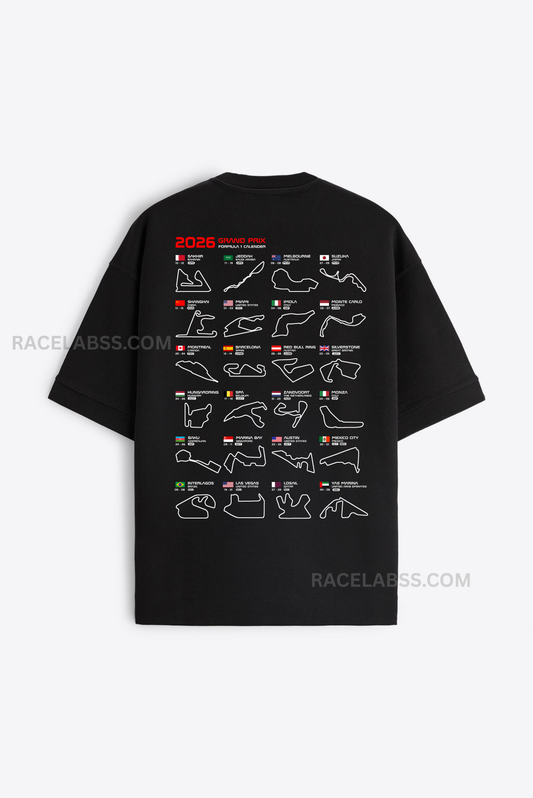 Formula 1 2026 Race Course (Oversized Tshirt)
