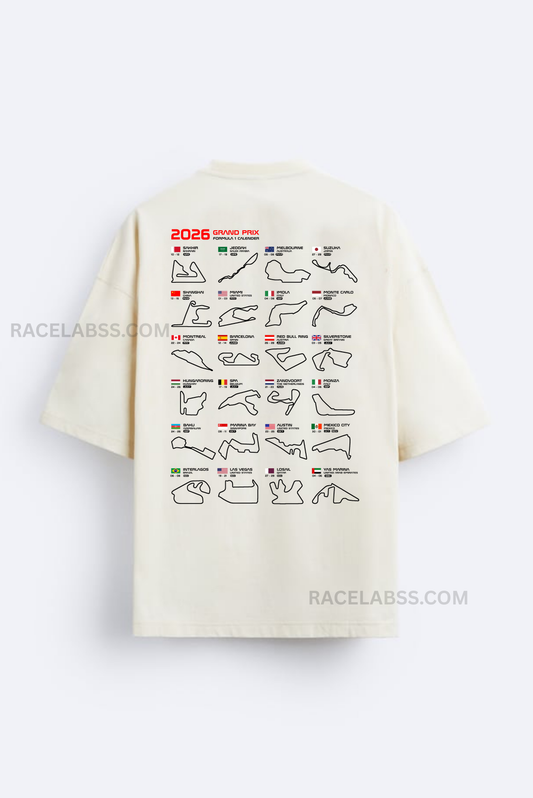 Formula 1 2026 Race Course (Oversized Tshirt)