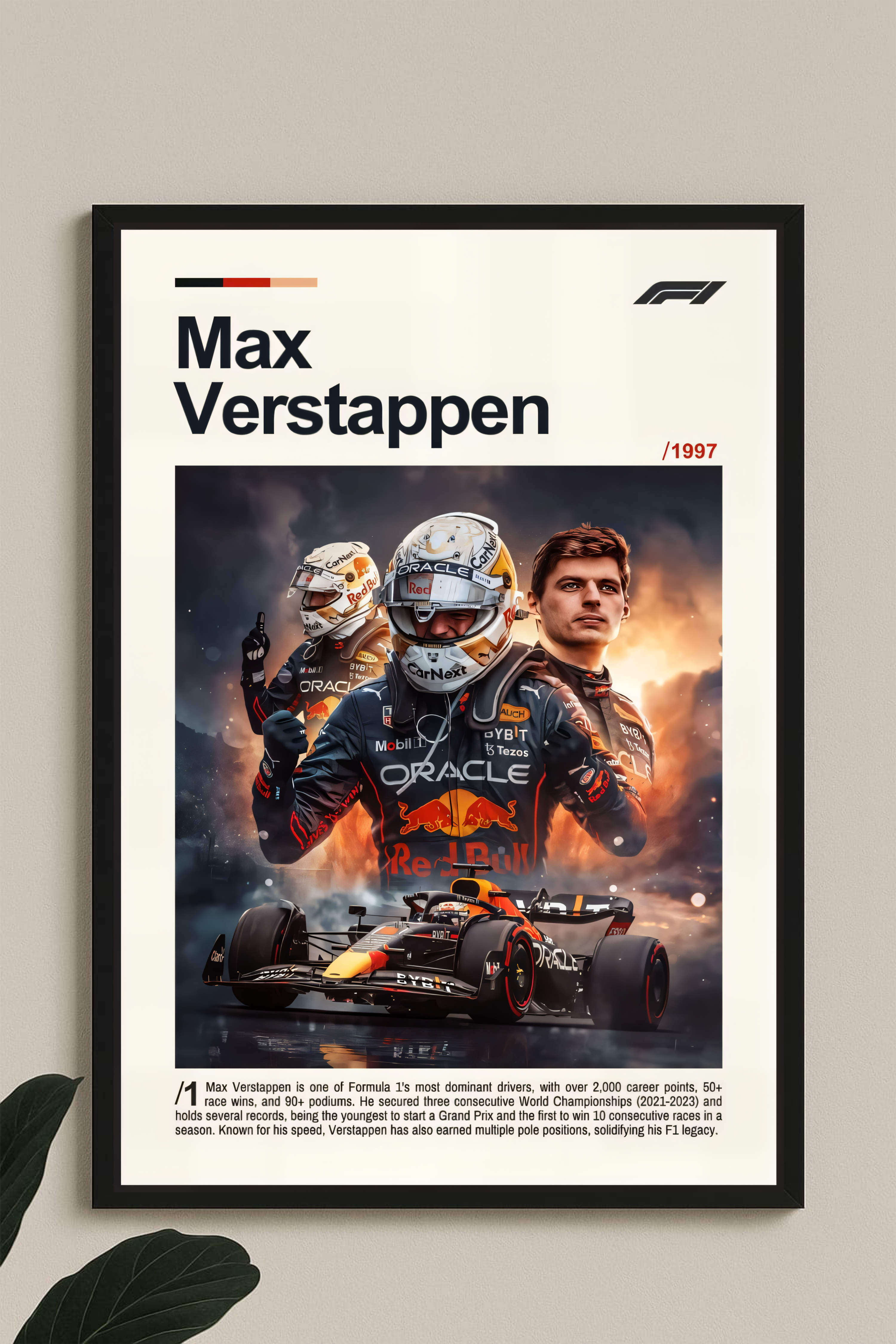 Max Verstappen Frame (Wall Decor)