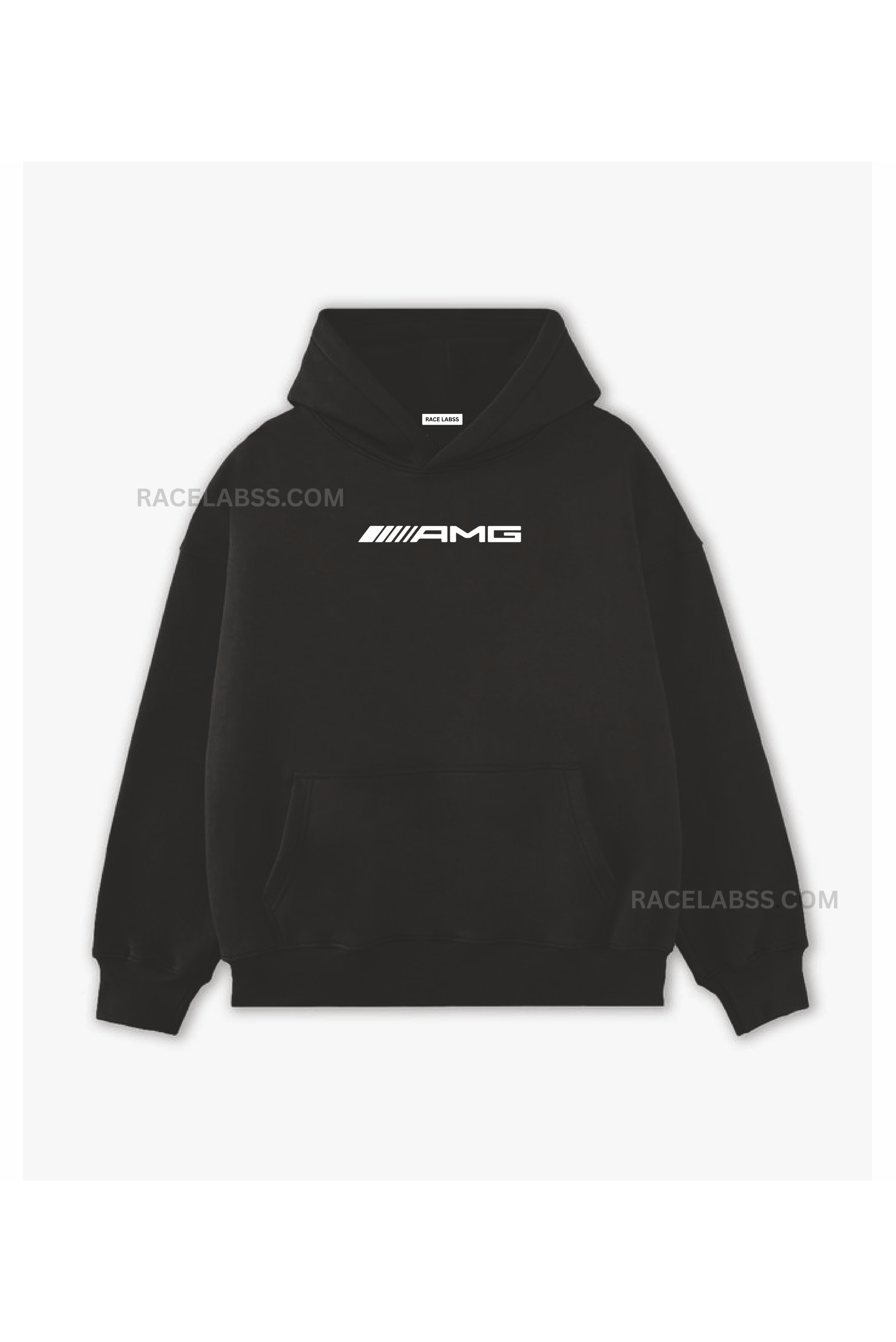 AMG Logo Black Hoodie – Race Labss Edition