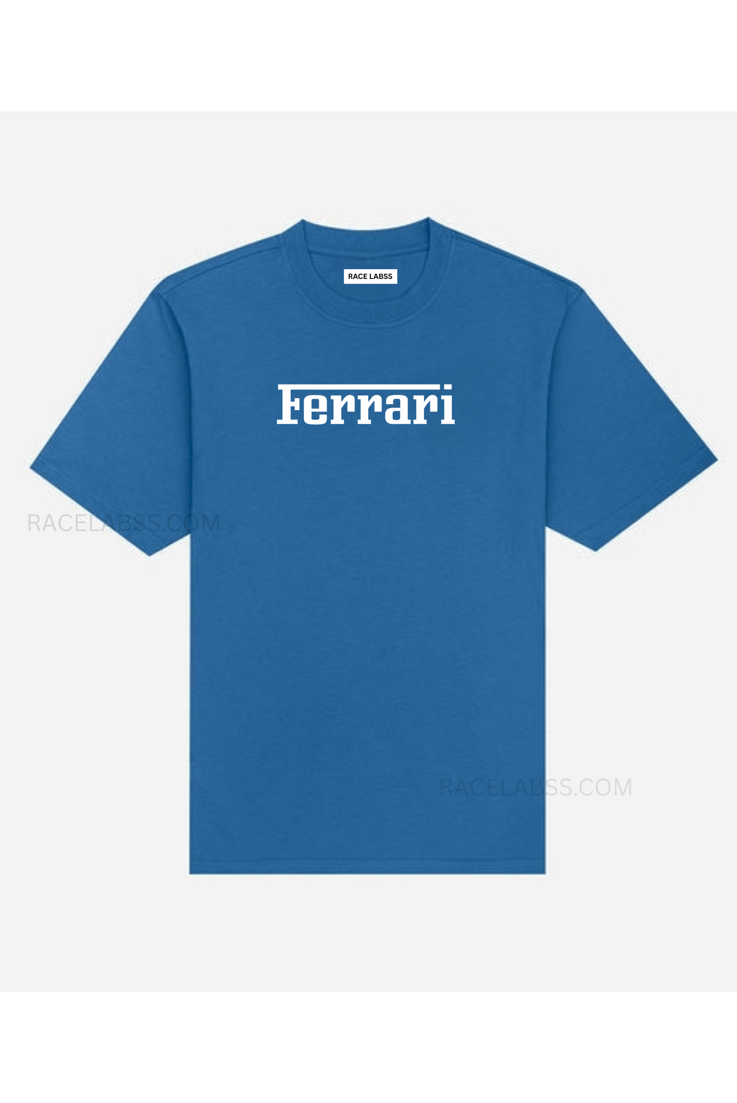 Ferrari Classic Blue Logo Tee – Race Labss Edition